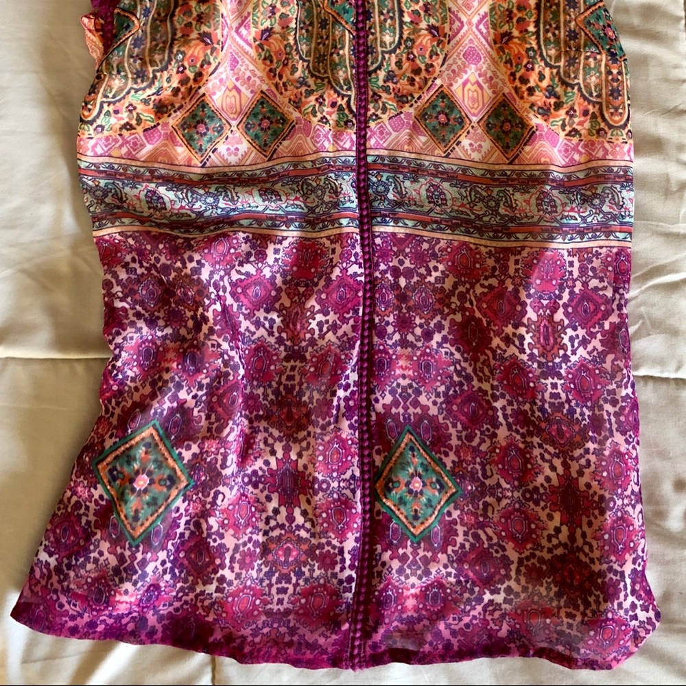 Fuchsia Spaghetti Strap Tank - Picture 3 of 3
